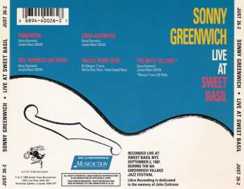CD Sonny Greenwich: Live At Sweet Basil LTD 417017