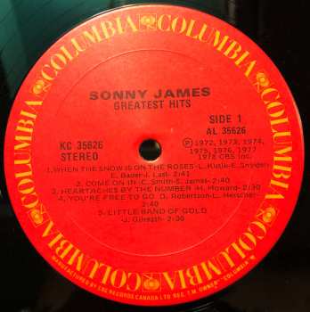 LP Sonny James: Greatest Hits 500630