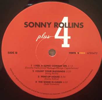 LP Sonny Rollins: Sonny Rollins Plus 4 LTD 145350