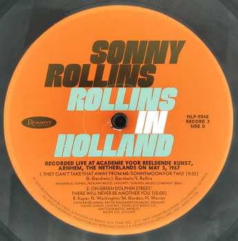 3LP Sonny Rollins: Rollins In Holland DLX | LTD | NUM 459344
