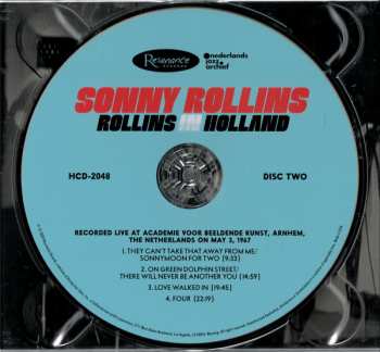 2CD Sonny Rollins: Rollins In Holland 103255