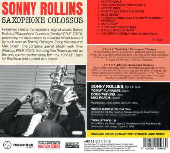 CD Sonny Rollins: Saxophone Colossus 101106