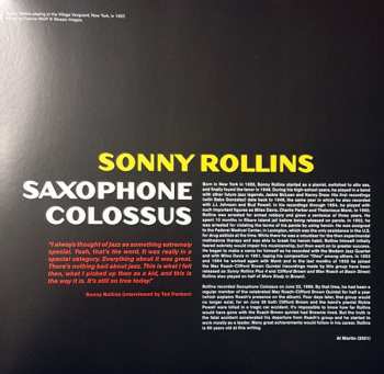 LP Sonny Rollins: Saxophone Colossus DLX | LTD 142040