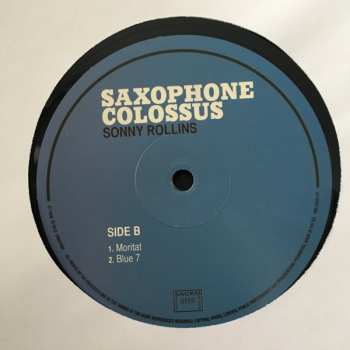 LP Sonny Rollins: Saxophone Colossus