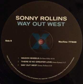 LP Sonny Rollins: Way Out West LTD 58216