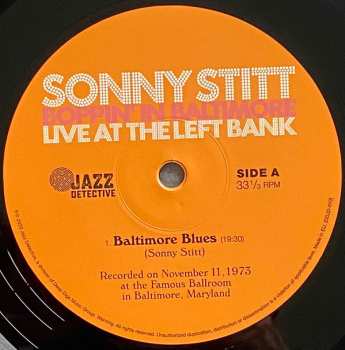 2LP Sonny Stitt: Boppin' In Baltimore: Live At The Left Bank LTD | NUM 437597