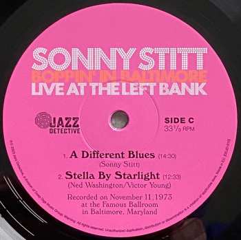 2LP Sonny Stitt: Boppin' In Baltimore: Live At The Left Bank LTD | NUM 437597