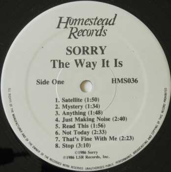 LP Sorry: The Way It Is