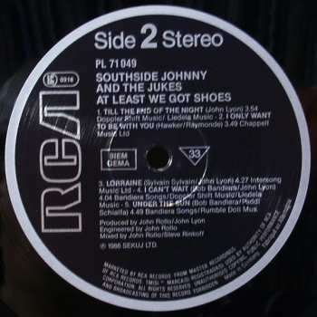 LP Southside Johnny & The Asbury Jukes: At Least We Got Shoes 335886