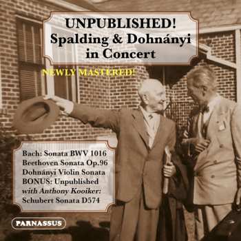 Album Spalding,albert / Ernst Von Dohnanyi: Unpublished