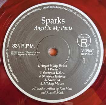 LP Sparks: Angst In My Pants CLR 441194