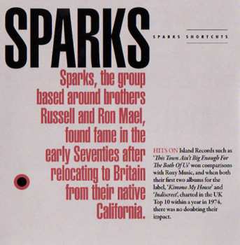 2CD Sparks: Shortcuts • The 7 Inch Mixes (1979-1984)