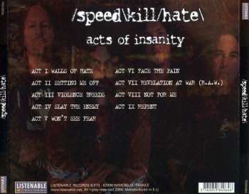 CD Speed Kill Hate: Acts Of Insanity 238035