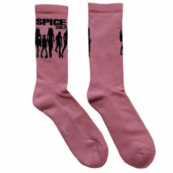 Merch Spice Girls: The Spice Girls Unisex Ankle Socks: Silhouette (uk Size 7 - 11) 42 - 47