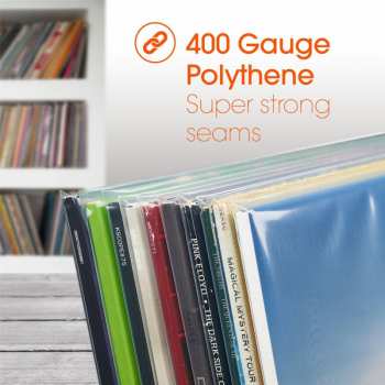 Audiotechnika Spincare Density 12 Inch 400g Polythene Outer Vinyl Record Sleeves - 50 Ks