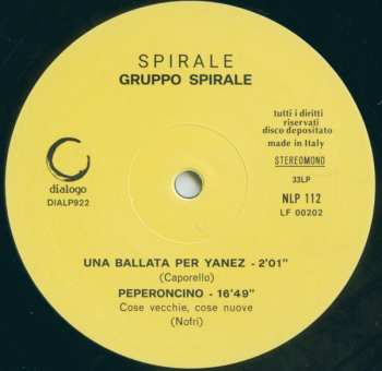 LP Spirale: Spirale LTD 90722