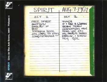 CD Spirit: Live At The Ash Grove,1967 Vol. I 287666