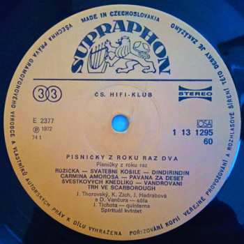 LP Spirituál Kvintet: Písničky Z Roku Raz Dva CLR