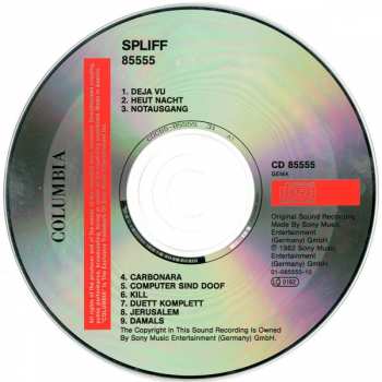 CD Spliff: 85555 174408