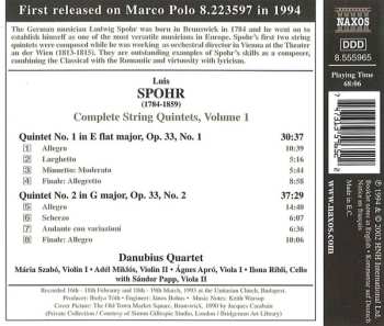 CD Louis Spohr: Complete String Quartets, Volume 1