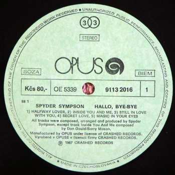 LP Spyder Sympson: Hallo, Bye, Bye 50198