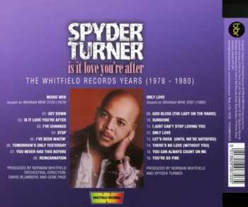 CD Spyder Turner: Is It Love You're After (The Whitfield Records Years (1978-1980)) 280516