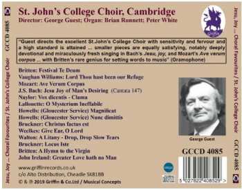 CD St. John's College Choir: Jesu, Joy of Man’s Desiring (Favourite) 428367