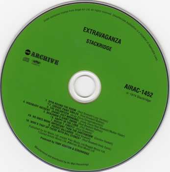 CD Stackridge: Extravaganza LTD