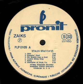 LP Stalin Staccato: Poland Live ´88 41797