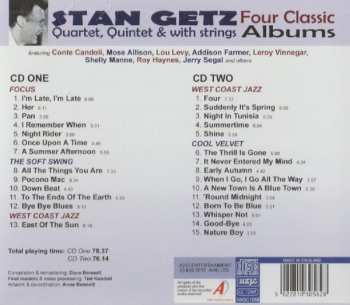 2CD Stan Getz: Four Classic Albums: Focus / The Soft Swing / West Coast Jazz / Cool Velvet 395962