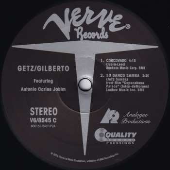 2LP Stan Getz: Getz / Gilberto LTD 78278