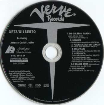 SACD João Gilberto: Getz / Gilberto
