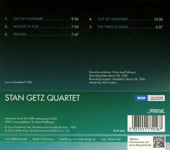 CD Stan Getz Quartet: Live In Düsseldorf 1960 97302