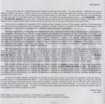 CD Stan Getz: Verve Jazz Masters 8