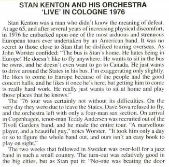 CD Stan Kenton And His Orchestra: Cologne 76 Part One 238048