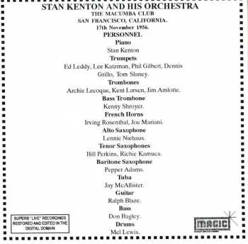 CD Stan Kenton And His Orchestra: Live At The Macumber Club 1956 272577