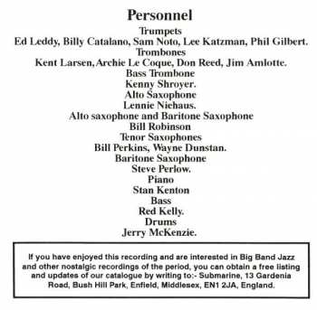 CD Stan Kenton And His Orchestra: Live From The Patio Gardens Ballroom Salt Lake City Utah 1957 Volume One 310136