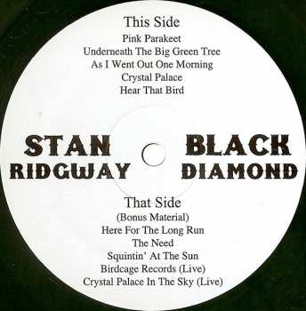 2LP Stan Ridgway: Black Diamond LTD | NUM | CLR 86388