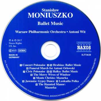 CD Stanisław Moniuszko: Ballet Music: Hrabina • Halka • The Haunted Manor 193345