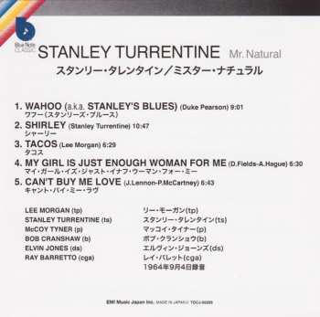 CD Stanley Turrentine: Mr. Natural LTD