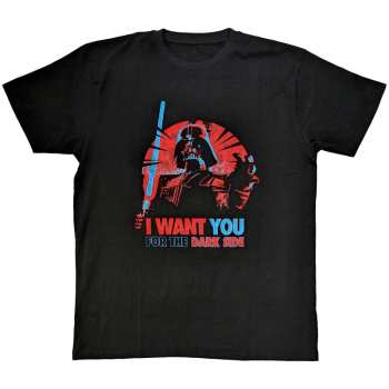 Merch Star Wars: Star Wars Unisex T-shirt: Vader I Want You (medium) Black
