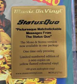 2LP Status Quo: Picturesque Matchstickable Messages From The Status Quo CLR | LTD | NUM