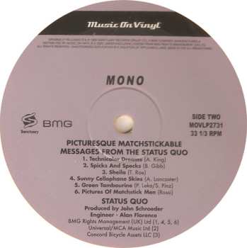 2LP Status Quo: Picturesque Matchstickable Messages From The Status Quo CLR | LTD | NUM