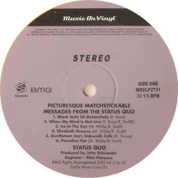 2LP Status Quo: Picturesque Matchstickable Messages From The Status Quo CLR | LTD | NUM