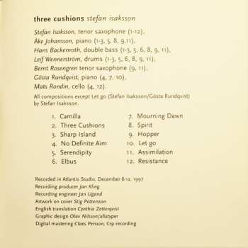 CD Stefan Isaksson: Three Cushions
