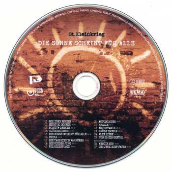 CD Stefan Kleinkrieg: Die Sonne Scheint Für Alle 314910
