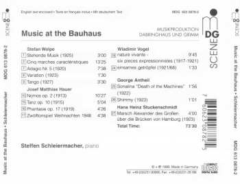 CD Steffen Schleiermacher: Music At The Bauhaus 289136