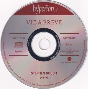 CD Stephen Hough: Vida Breve 331277