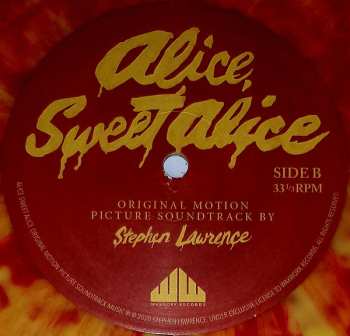 LP Stephen J. Lawrence: Alice, Sweet Alice (Original Motion Picture Soundtrack) CLR 112852
