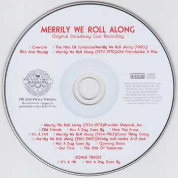 CD Stephen Sondheim: Merrily We Roll Along (Original Broadway Cast Recording)